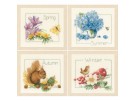 borduurpakket marjolein bastin, vier seizoenen