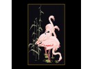 borduurpakket flamingo's