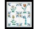 borduurpakket tegels, bloemen