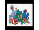 borduurpakket sesamstraat, kerstmis