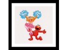 borduurpakket sesamstraat, elmo en abby dansen