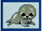 kruissteekwandkleed zeehondje