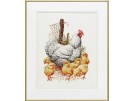 borduurpakket kip met kuikens