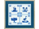 borduurpakket tegels "delfts blauw"