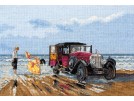 borduurpakket "strandtour met rolls-royce"