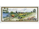borduurpakket zomerlandschap met dieren