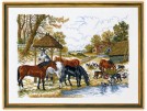 borduurpakket etenstijd voor de paarden