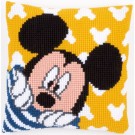 kruissteekkussen mickey mouse, mickey kiekeboe