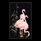 borduurpakket flamingo's