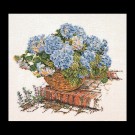 borduurpakket hortensia blauw
