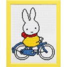 borduurpakket dick bruna, nijntje op fiets